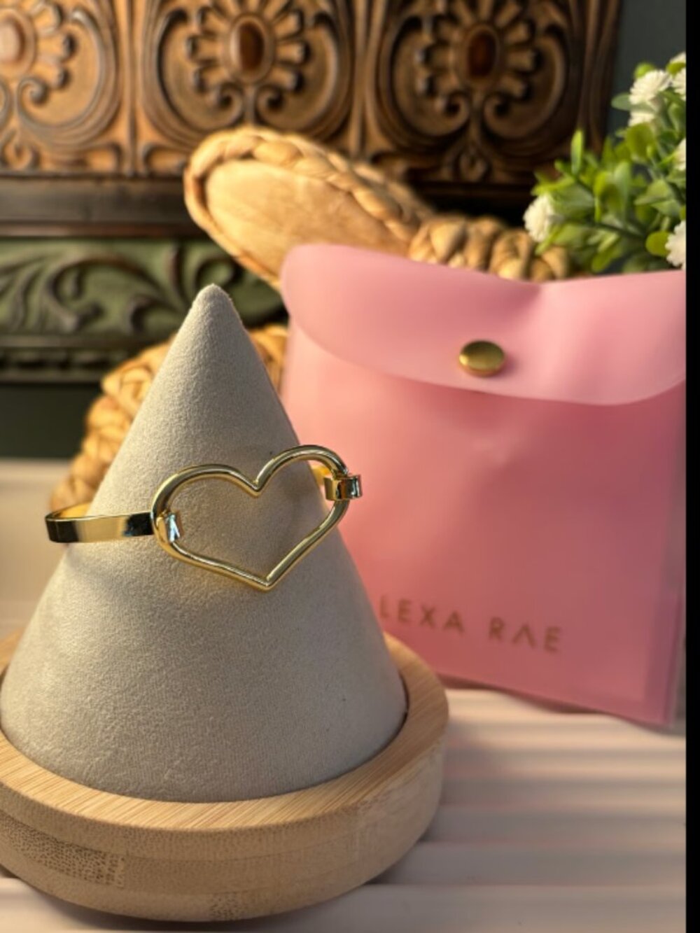 Bar by Alexa Rae Cupid Heart Bracelet- Gold